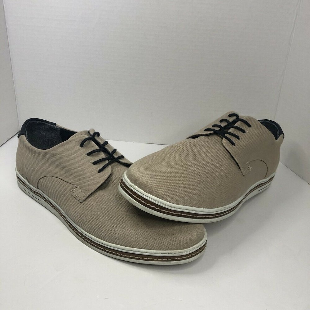 Call It Spring Tan Navy Blue Accents White Trim Mens Shoes Size Mens US 13